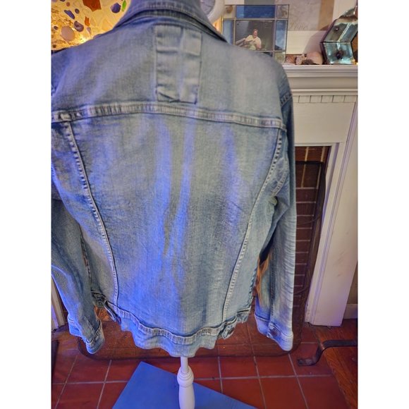 NWT Copper Rivet Light Sand Blue Jacket w/stones and studs S - Picture 4 of 8